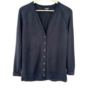 Talbots cardigan  with v-neck, long sleeves, raglan, button front, straight cut